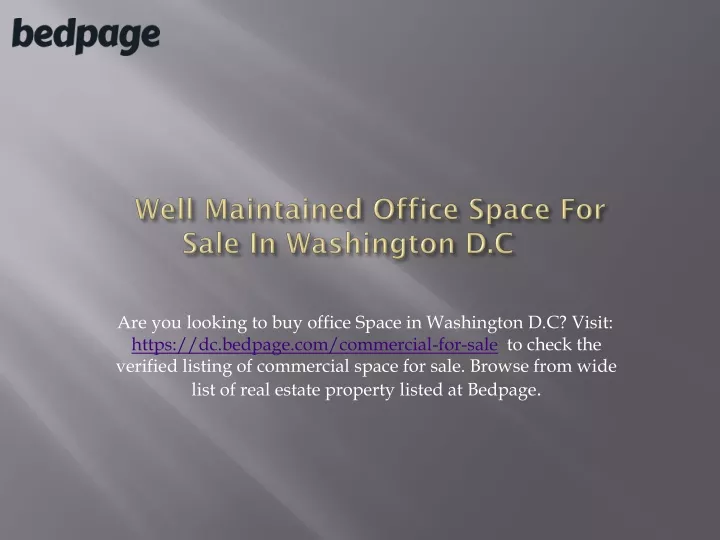 well maintained office space for sale in washington d c