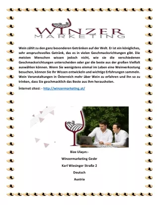 Wein Marketing in Österreich | Winzermarketing.at