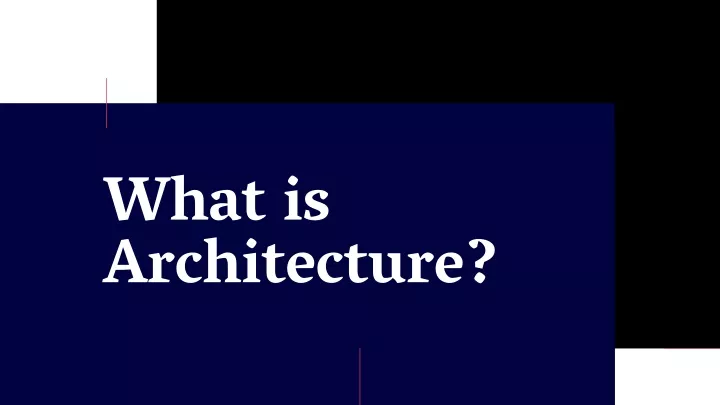 what is architecture