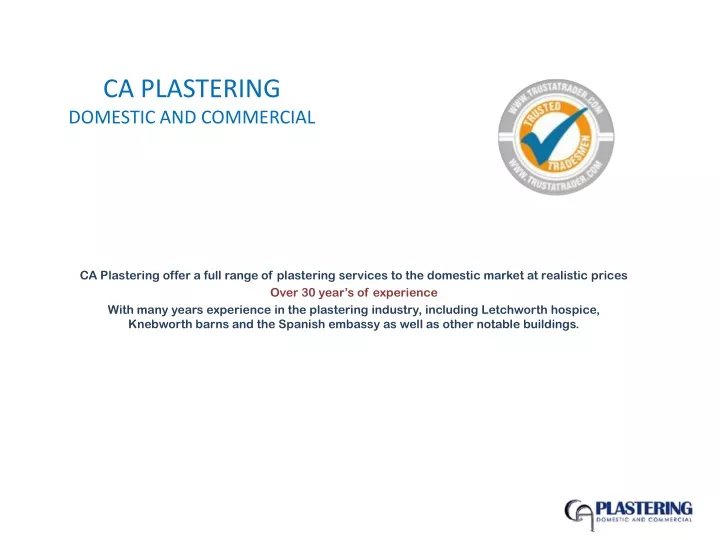 ca plastering domestic and commercial