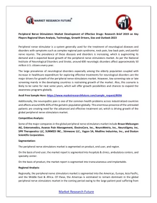 peripheral nerve stimulators market development