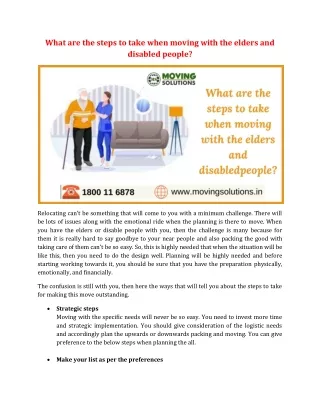 what are the steps to take when moving with