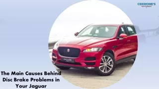 the main causes behind disc brake problems