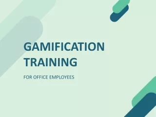 Gamification Training for Office Employees