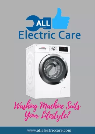 Washing Machine Suits Your Lifestyle?