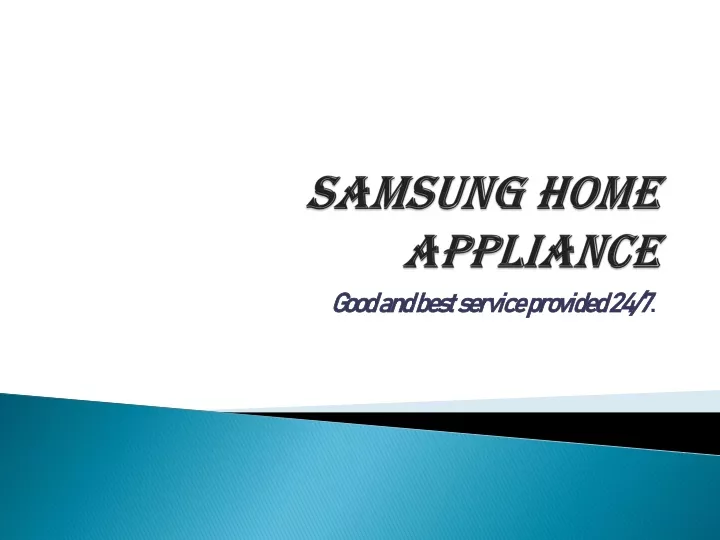 samsung home appliance