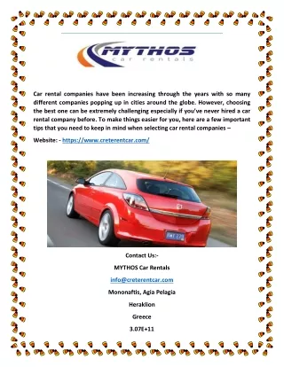 car rental companies have been increasing through