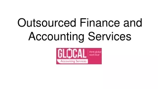 Outsourced Finance and Accounting Services - Glocal Accountancy