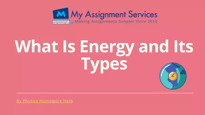 what is energy and its types