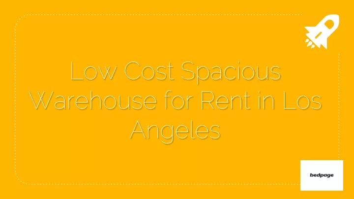 low cost spacious warehouse for rent in los angeles