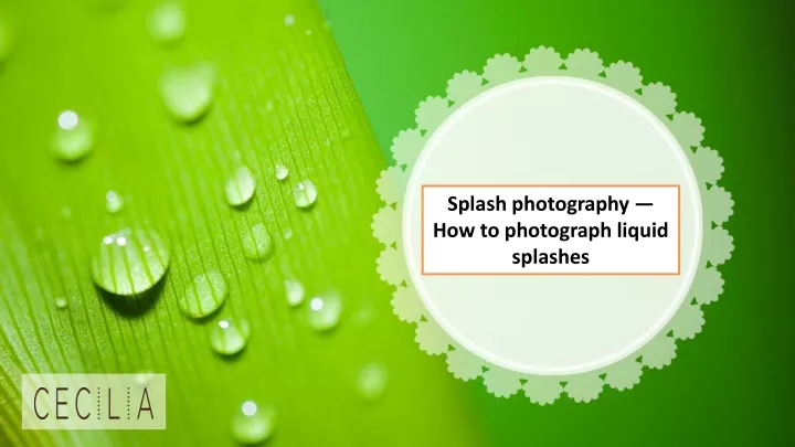 splash photography how to photograph liquid