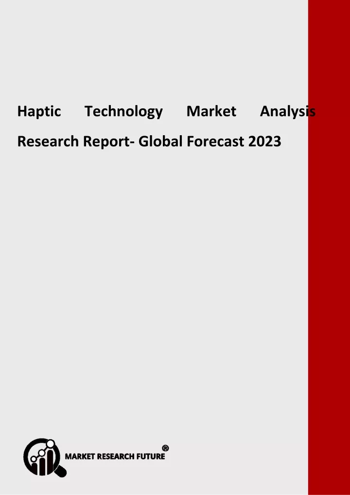 haptic technology market analysis research report