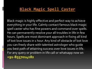 Black Magic Spell Caster  91-8557014282 UK USA