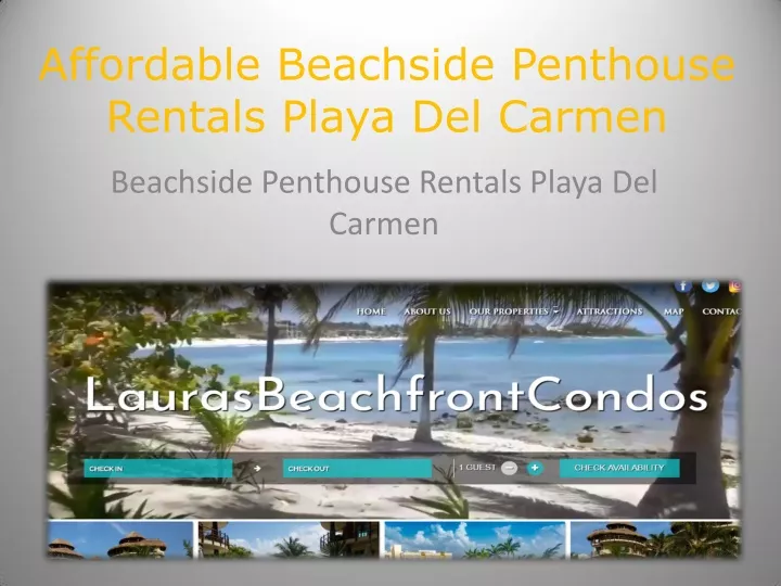 affordable beachside penthouse rentals playa