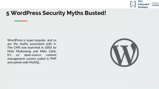 5 WordPress Security Myths Busted!