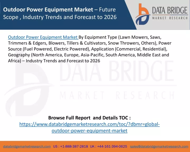 outdoor power equipment market future scope