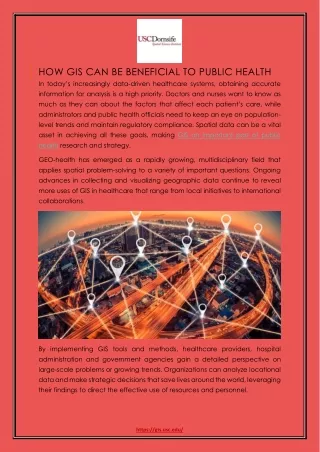 how gis can be beneficial to public health