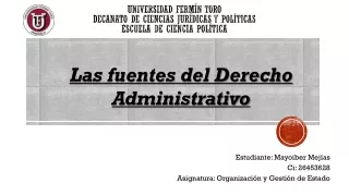 Las fuentes del Derecho Administrativo como herramientas para la organización y gestión del estado venezolano