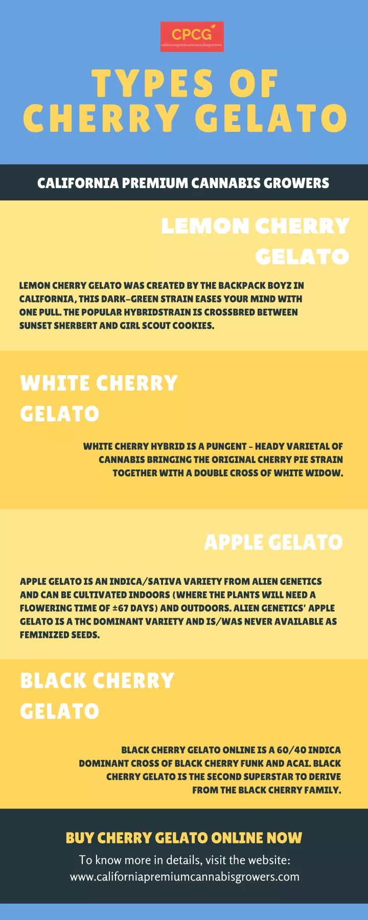 types of cherry gelato