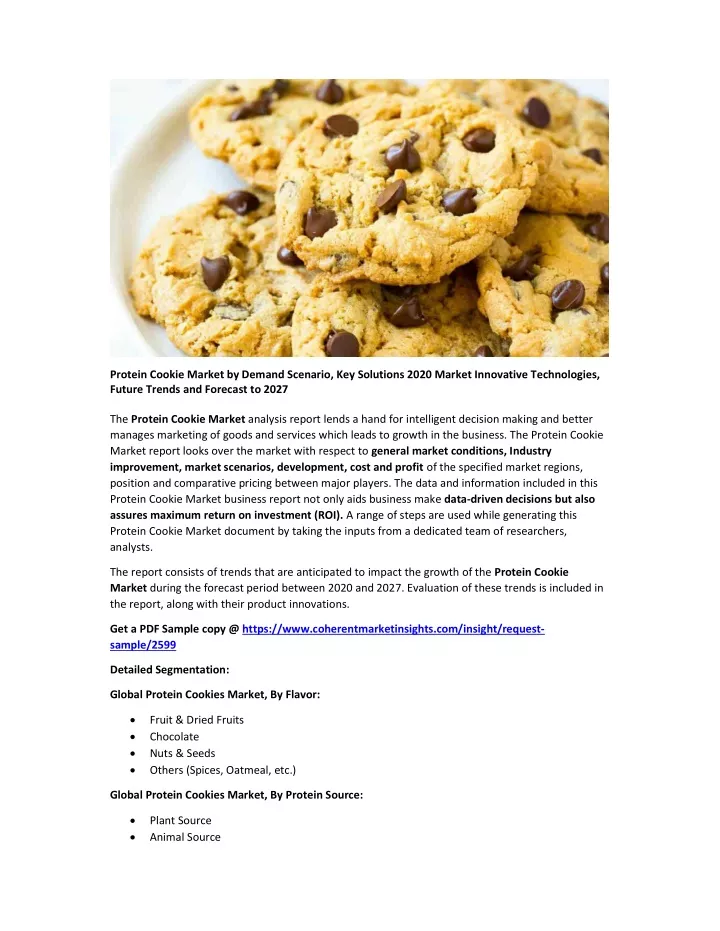 protein cookie market by demand scenario