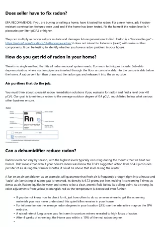 Just how is radon poisoning detected?