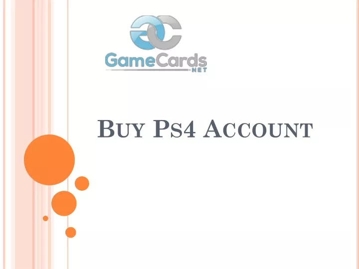 buy ps4 account