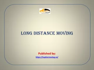 Long distance moving