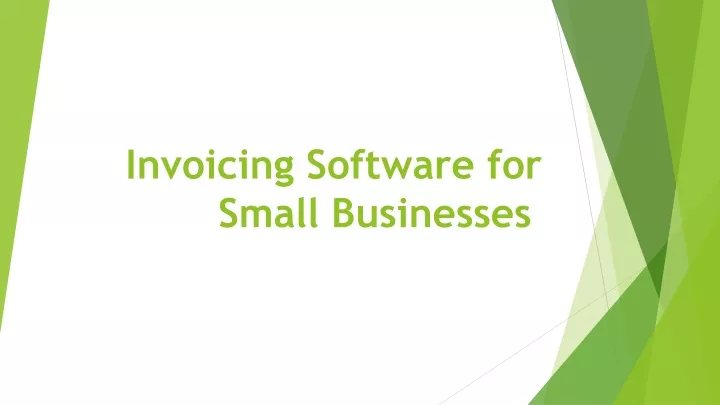 invoicing software for small businesses