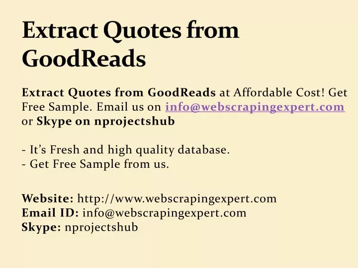 extract quotes from goodreads