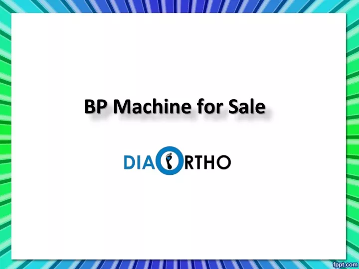 bp machine for sale