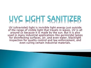 UVC Light Sanitizer-UVPhotons.com