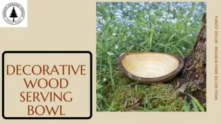 Stylish, Food-grade Safe Wooden Serving Bowls