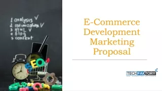 E- Commerce Proposal- Tech Faktory
