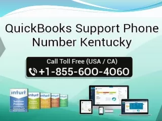 QuickBooks Support Phone Number Kentucky 1-855-6OO-4O6O