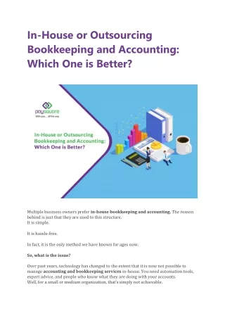 in house or outsourcing bookkeeping