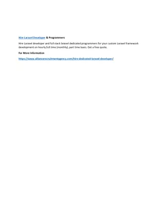 hire laravel developer programmers