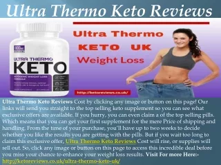 Ultra Thermo Keto Reviews