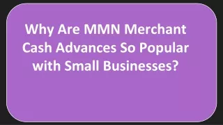 MMN Merchant Cash Advances