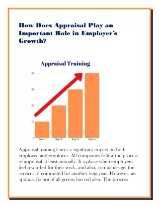 how does appraisal play an important role