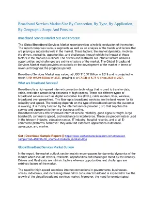 broadband services market size by connection