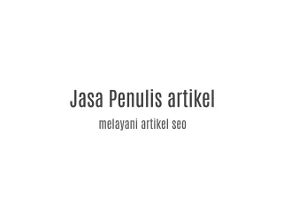 jasa penulis artikel