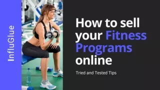 How to sell your fitness programs online