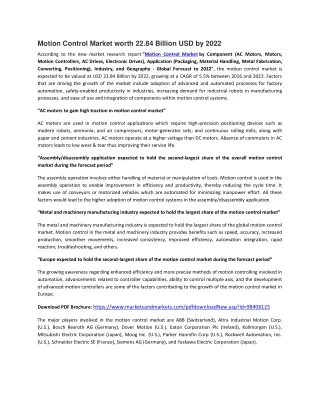 motion control market worth 22 84 billion