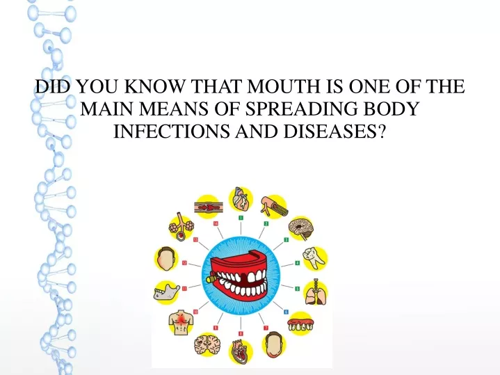 did you know that mouth is one of the main means
