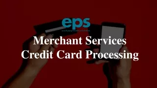 Merchant Service Credit Card Processing