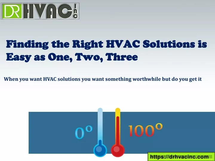 finding the right hvac solutions is easy as one two three
