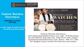 FashionWatchesDirect4you - 800-371-1565