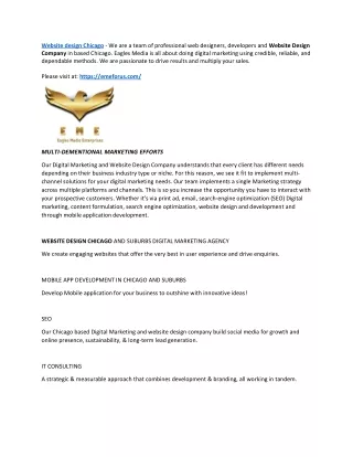 website design chicago we are a team