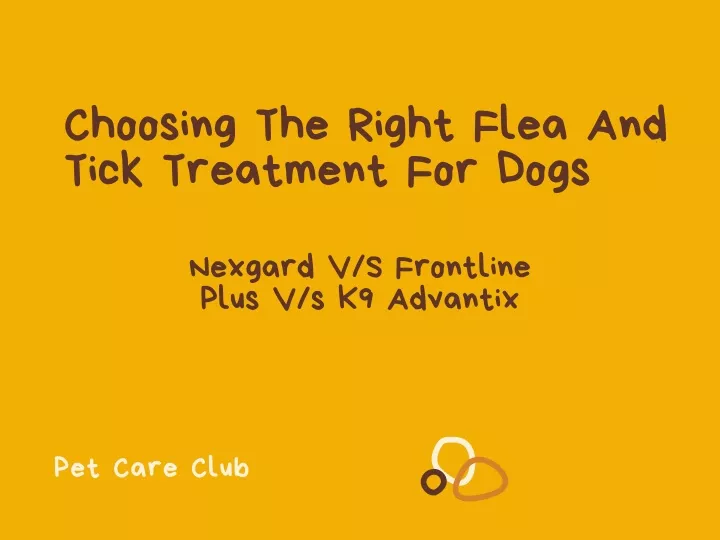 choosing the right flea and tick treatment
