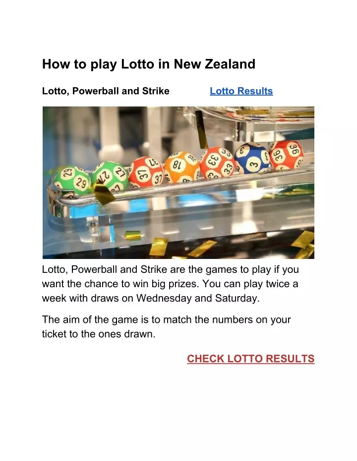 how to play lotto in new zealand